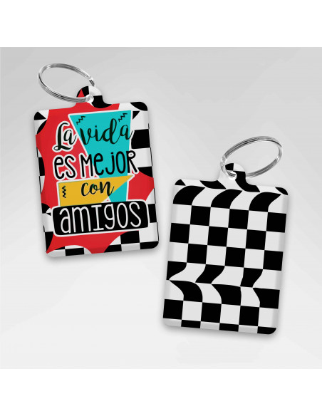 LLAVEROS RECTANGULAR DIA DEL AMIGO