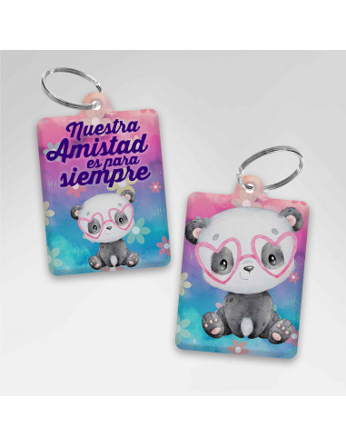 LLAVEROS RECTANGULAR DIA DEL AMIGO