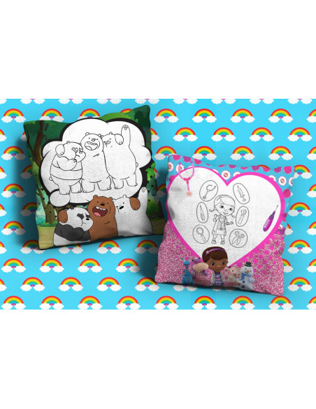 42 DISEÑOS DE ALMOHADONES PARA COLOREAR PACK 3