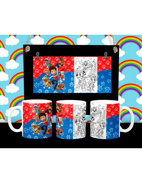 PLANTILLAS PARA TAZAS INFANTILES PINTAR COLOREAR
