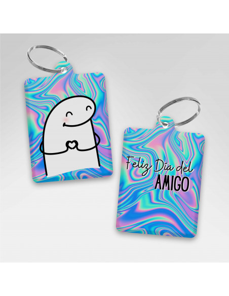 LLAVEROS RECTANGULAR DIA DEL AMIGO FLORK