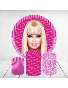 Decoración mesa Barbie