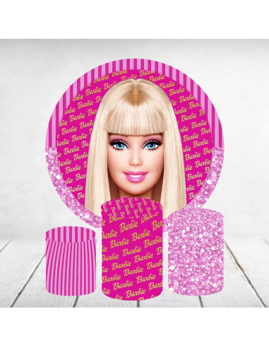 Decoración mesa Barbie