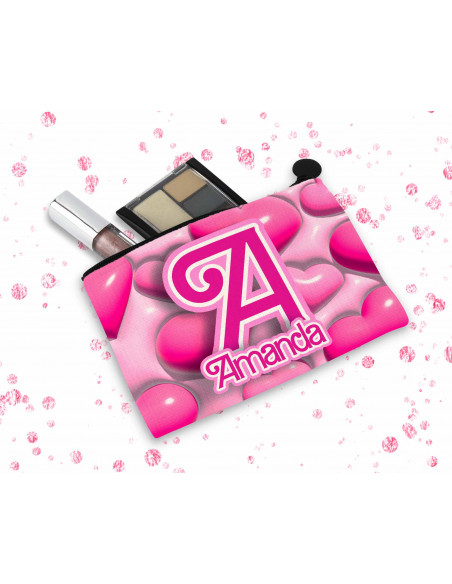 ESTUCHE Iniciales rosa fondos 3d