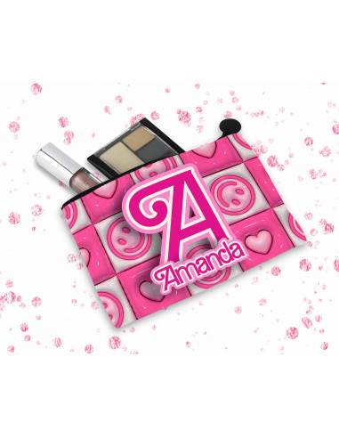 ESTUCHE Iniciales rosa fondos 3d