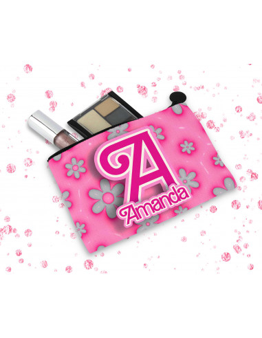 ESTUCHE Iniciales rosa fondos 3d