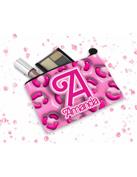 ESTUCHE Iniciales rosa fondos 3d