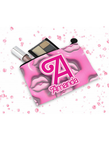 ESTUCHE Iniciales rosa fondos 3d