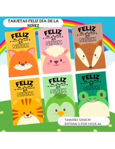 TARJETAS FELIZ DIA DE LA NIÑEZ