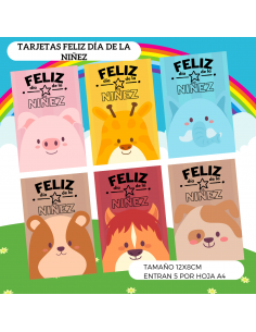 TARJETAS FELIZ DIA DE LA NIÑEZ 2