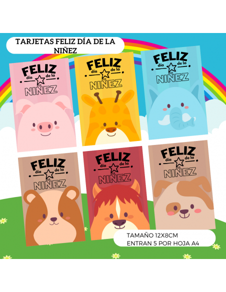 TARJETAS FELIZ DIA DE LA NIÑEZ