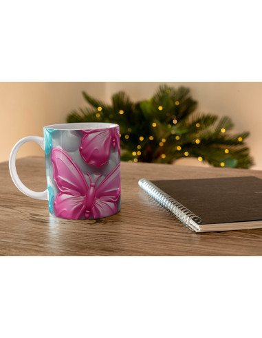 Taza 3D Mariposas
