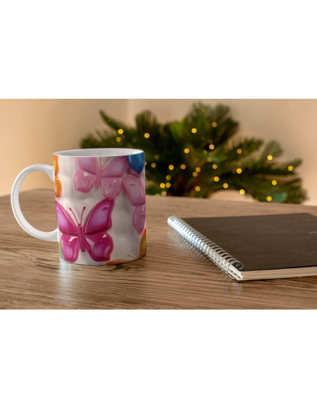 Taza 3D Mariposas