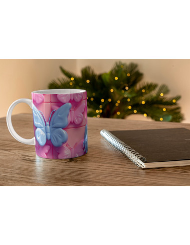 Taza 3D Mariposas