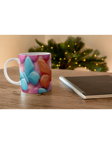 Taza 3D Mariposas