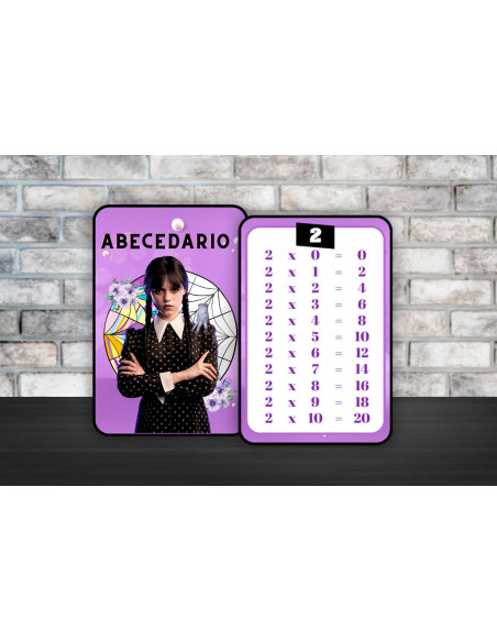 TABLA DE MULTIPLICAR Y ABECEDARIO PACK 10