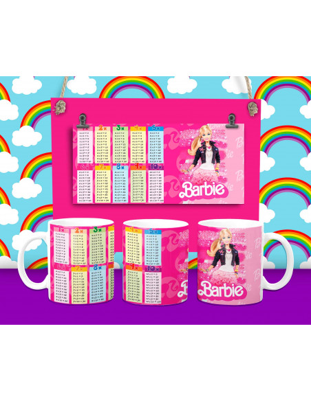 Taza Tabla y Abecedario - 16 motivos