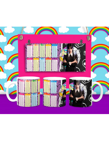 Taza Tabla y Abecedario - 16 motivos