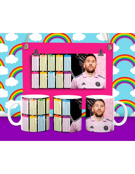 Taza Tabla y Abecedario - 16 motivos