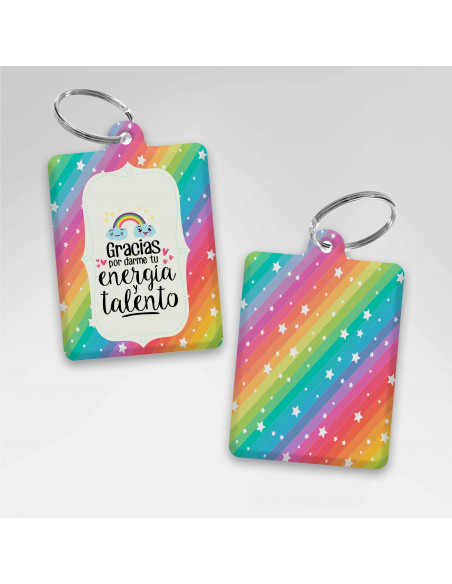 LLAVEROS RECTANGULAR DIA DEL MAESTRO - PACK 1