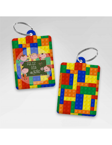 LLAVEROS RECTANGULAR DIA DEL MAESTRO - PACK 1