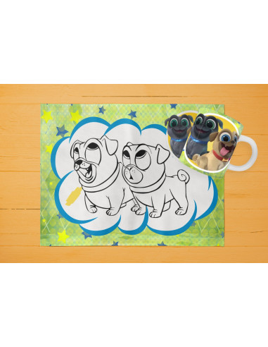 42 DISEÑOS DE INDIVIDUALES+ TAZA PARA...