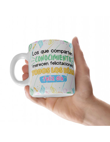 Taza día del maestro frases