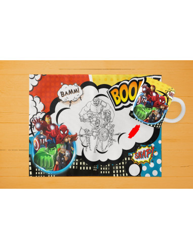 42 DISEÑOS DE INDIVIDUALES+ TAZA PARA...