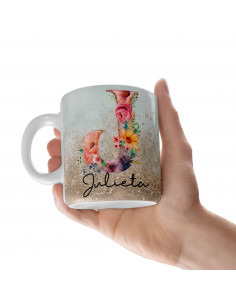Tazas iniciales flores... 2
