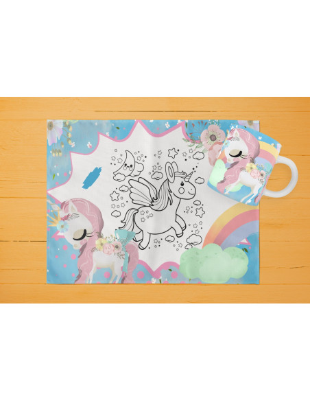 42 DISEÑOS DE INDIVIDUALES+ TAZA PARA PINTAR/COLOREAR