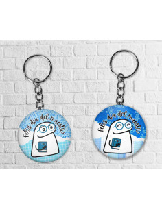 Llaveros redondos flork día...