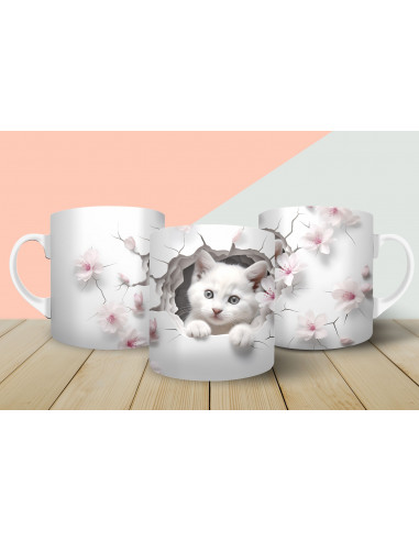 Tazas gatitos 3d