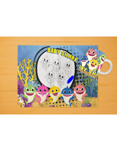 42 DISEÑOS DE INDIVIDUALES+ TAZA PARA...