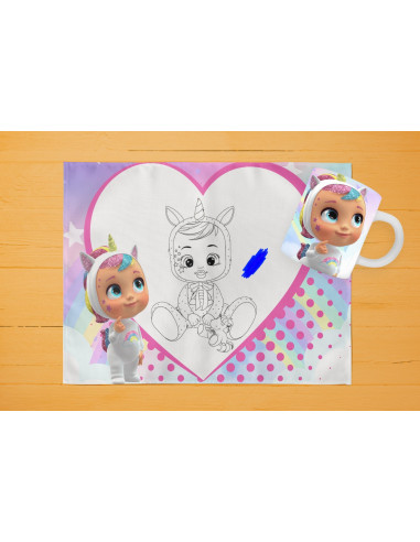 42 DISEÑOS DE INDIVIDUALES+ TAZA PARA...