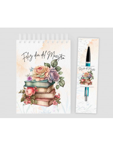 Anotador+ porta lápiz Día del Maestro