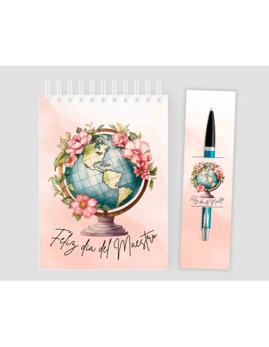 Anotador+ porta lápiz Día del Maestro