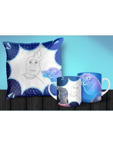 Taza Almohadón colorear elemental