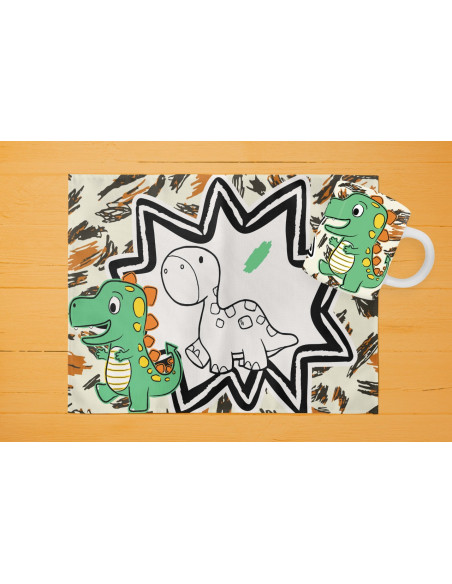 42 DISEÑOS DE INDIVIDUALES+ TAZA PARA PINTAR/COLOREAR