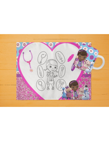 42 DISEÑOS DE INDIVIDUALES+ TAZA PARA...