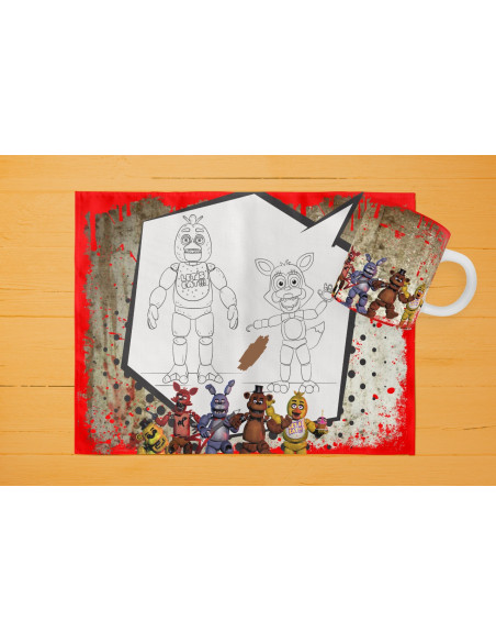 42 DISEÑOS DE INDIVIDUALES+ TAZA PARA PINTAR/COLOREAR