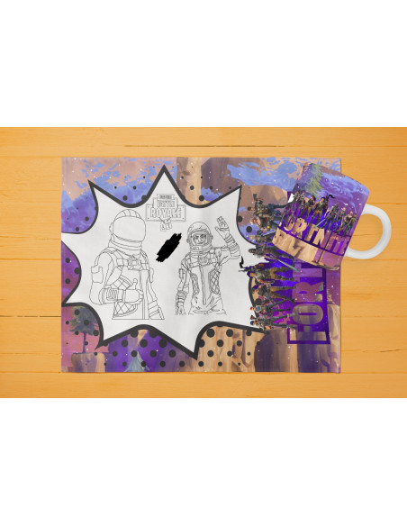 42 DISEÑOS DE INDIVIDUALES+ TAZA PARA PINTAR/COLOREAR