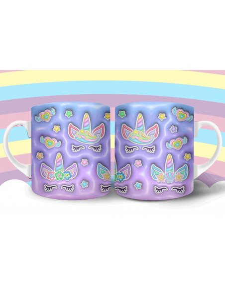 Taza Almohadón Unicornio 3D
