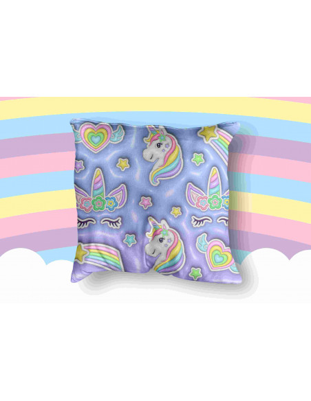 Taza Almohadón Unicornio 3D