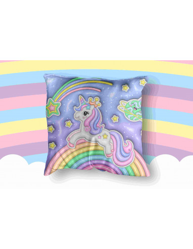 Taza Almohadón Unicornio 3D