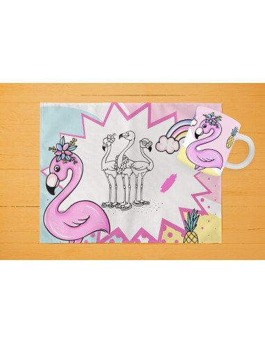 42 DISEÑOS DE INDIVIDUALES+ TAZA PARA...