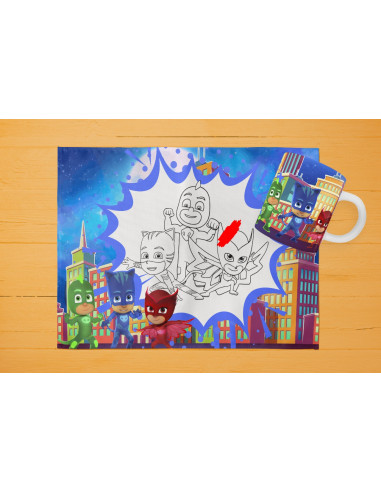 42 DISEÑOS DE INDIVIDUALES+ TAZA PARA...