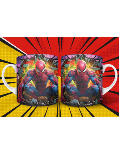 Taza almohadón super heroes