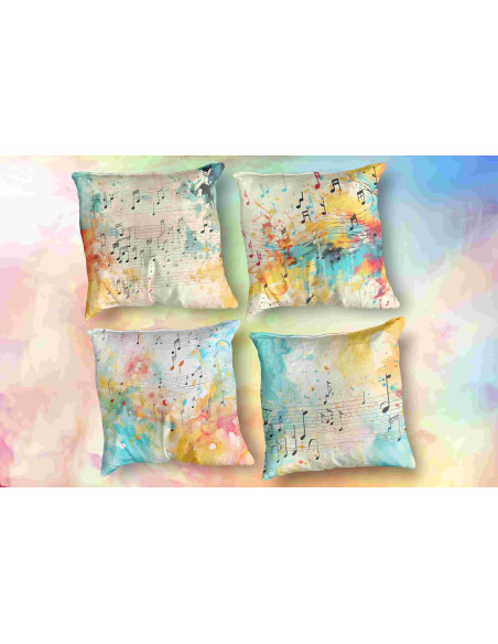 Almohadones notas musicales