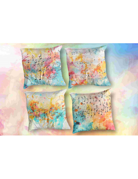 Almohadones notas musicales