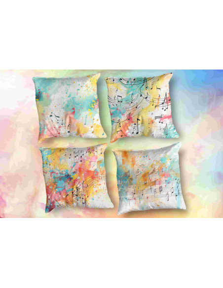 Almohadones notas musicales